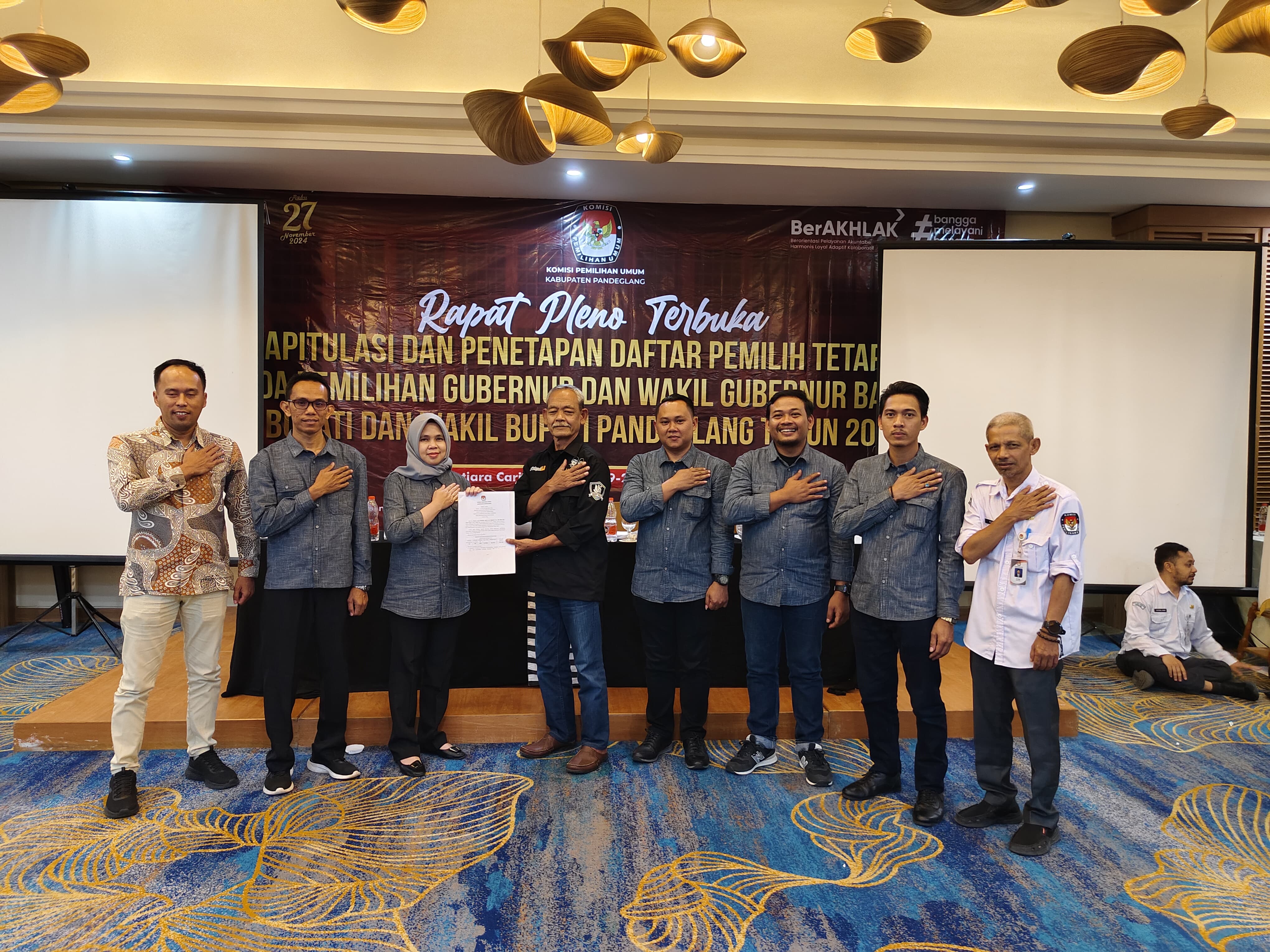 Rapat Pleno Terbuka Penetapan DPT Pada Pilkada 2024