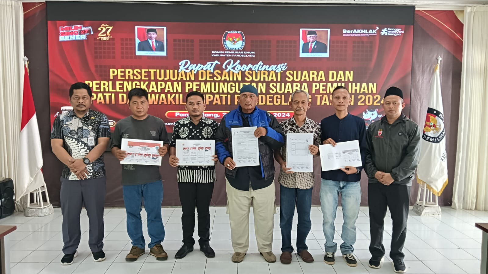 Rakor Persetujuan Design Surat Suara Pilkada 2024